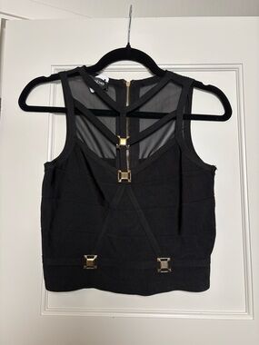 Bebe Vintage Y2K Bandage Top (Large)